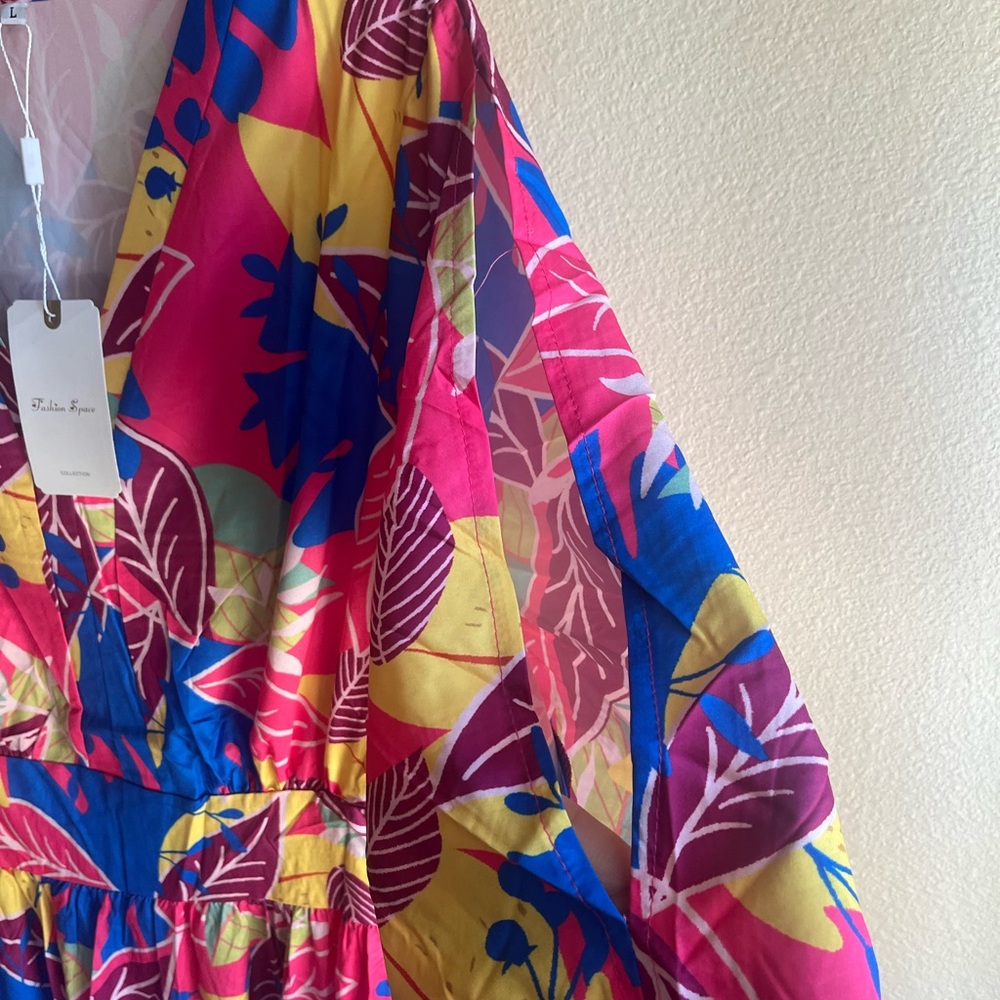 Colorful Floral Maxi Dress - Picture 5 of 6